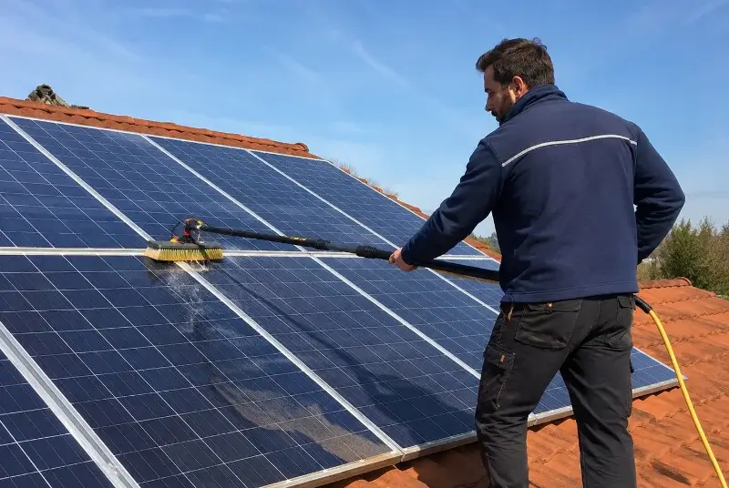 Nettoyage et entretien de panneaux solaires à Saint-Maurice-de-Gourdans
